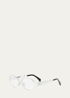 CelineTriomphe Metal Oval Glasses