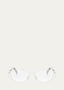 CelineTriomphe Metal Oval Glasses