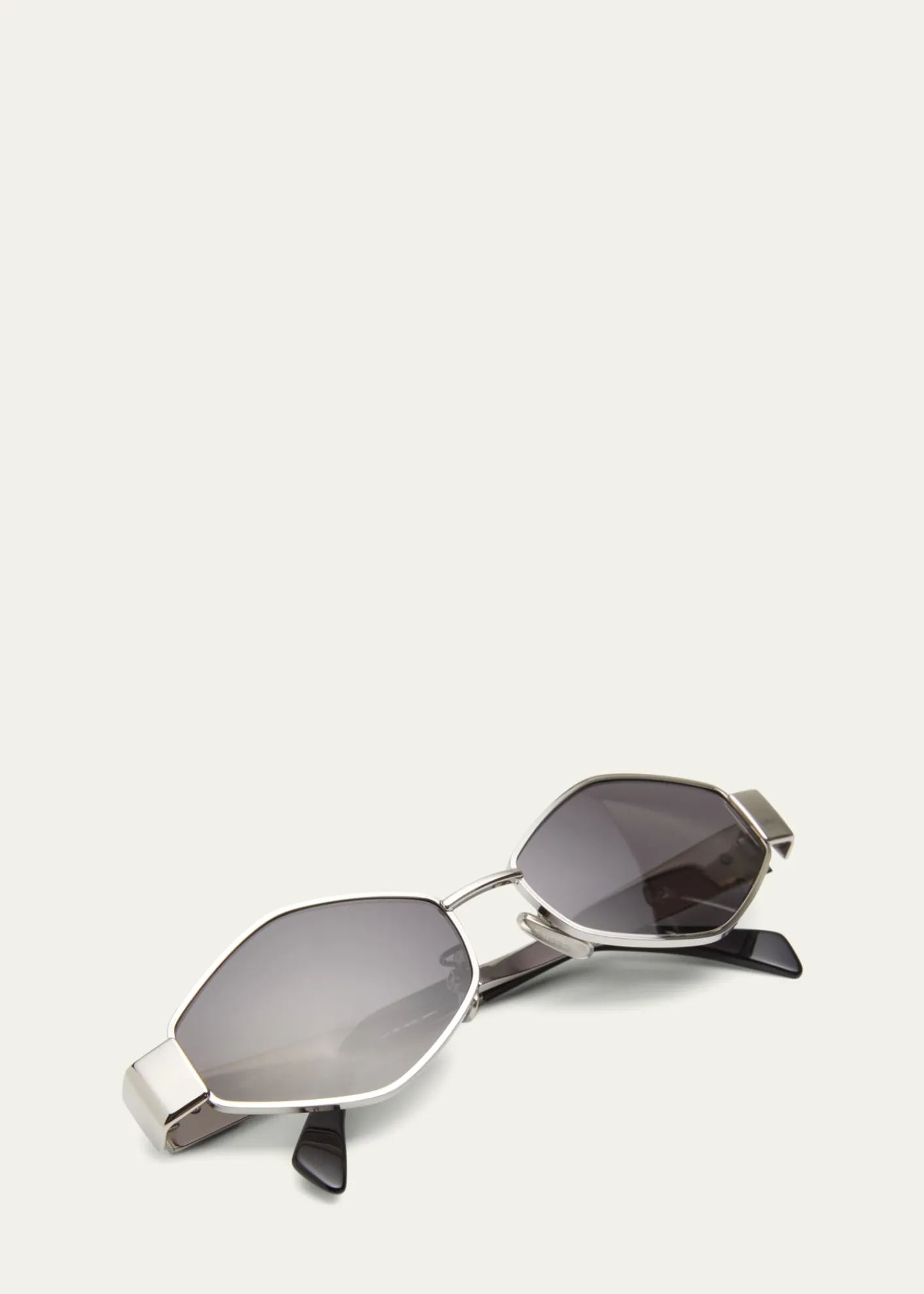 CelineTriomphe Round Metal & Acetate Sunglasses