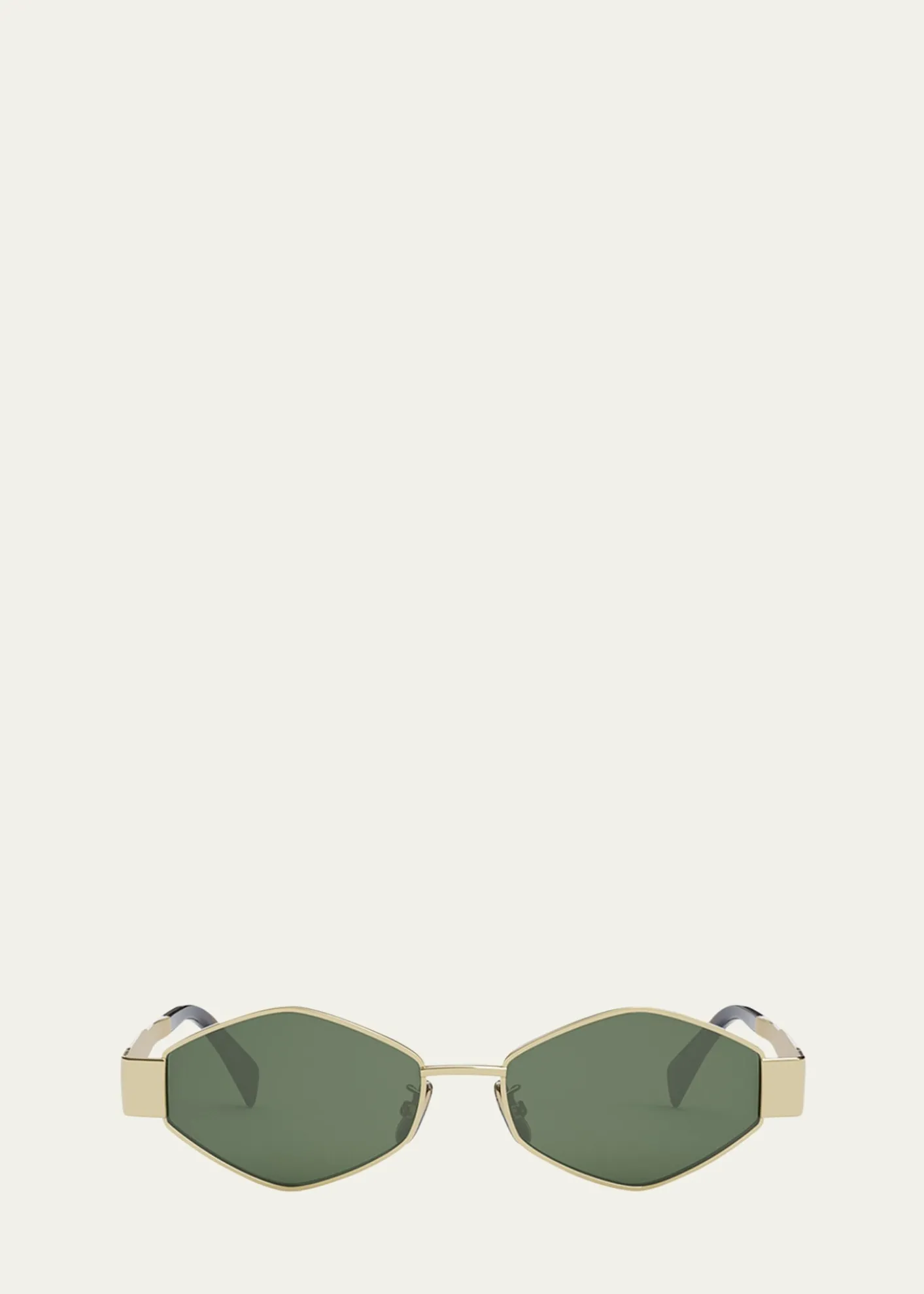 CelineTriomphe Round Metal & Acetate Sunglasses