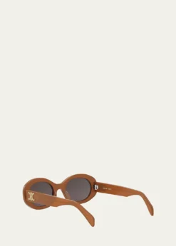 CelineTriomphe Acetate Oval Sunglasses