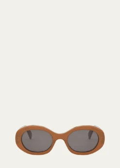 CelineTriomphe Acetate Oval Sunglasses