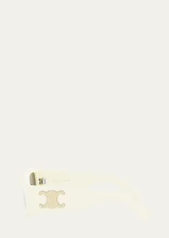 CelineTriomphe Acetate Rectangle Sunglasses