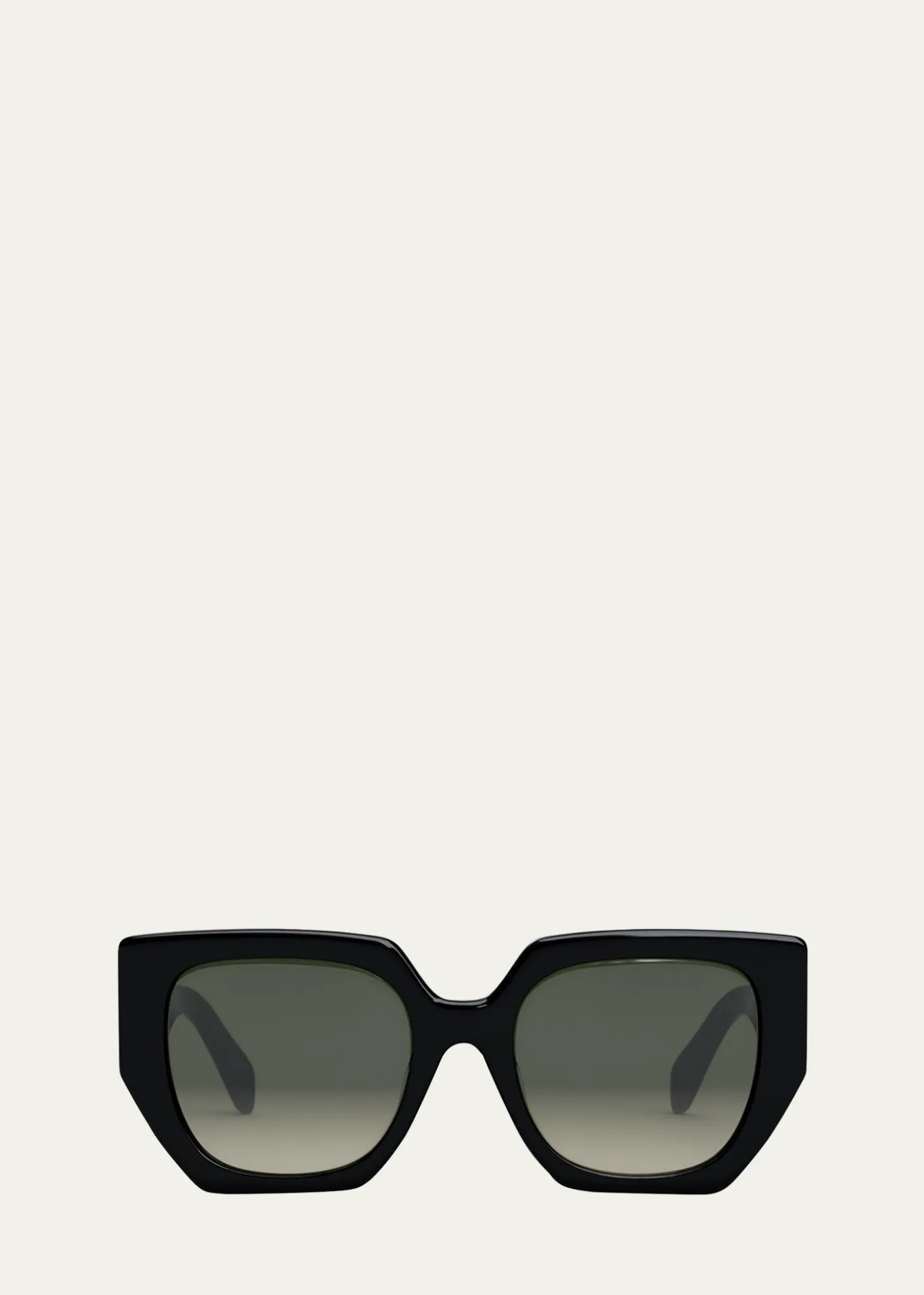 CelineTriomphe Logo Acetate Butterfly Sunglasses