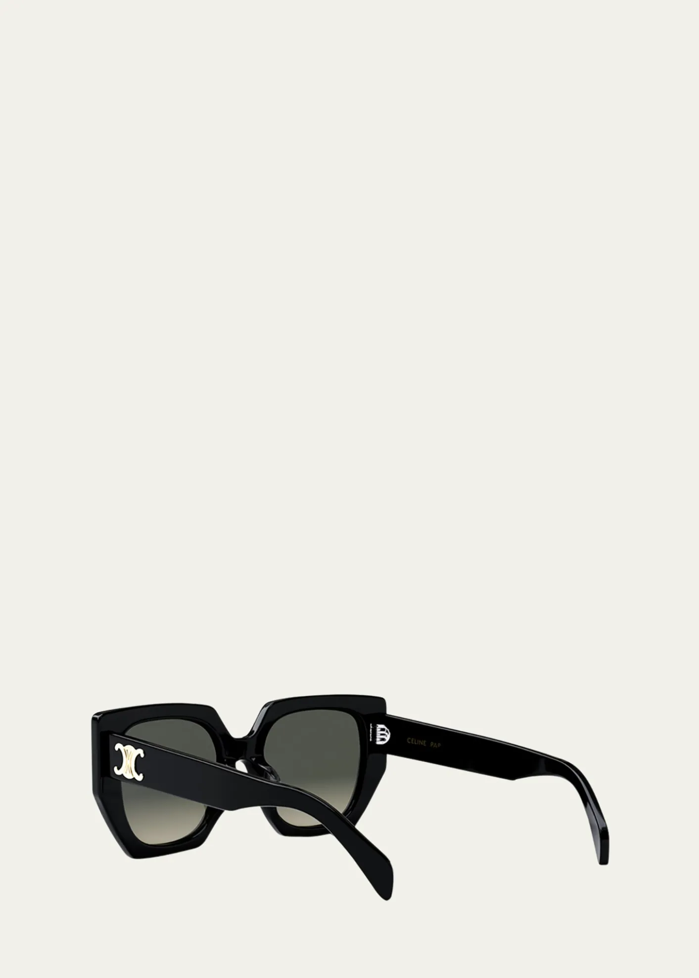 CelineTriomphe Logo Acetate Butterfly Sunglasses