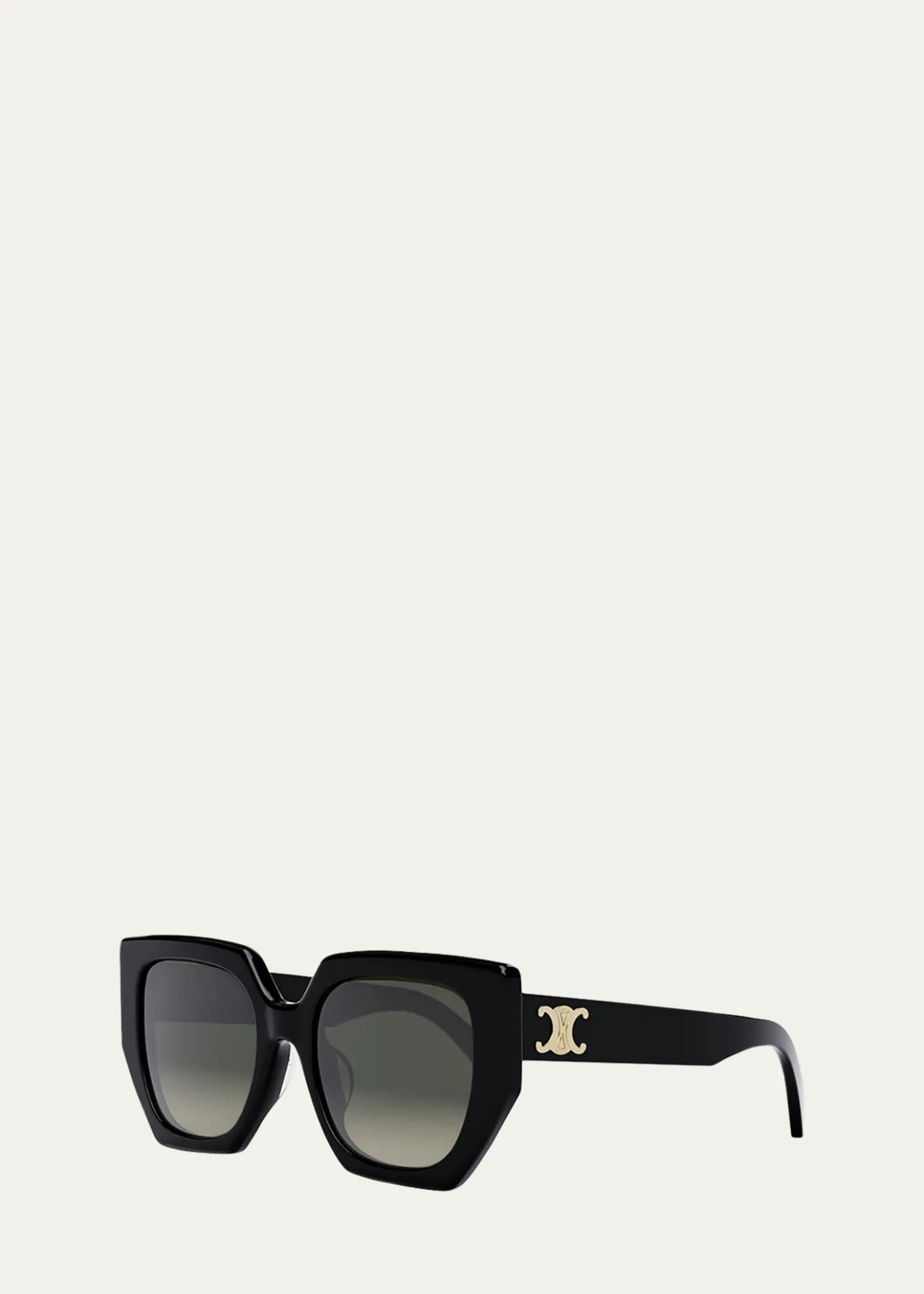 CelineTriomphe Logo Acetate Butterfly Sunglasses
