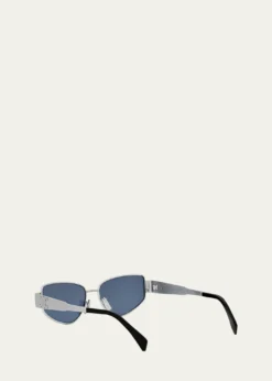 CelineTriomphe Metal Cat Eye Sunglasses