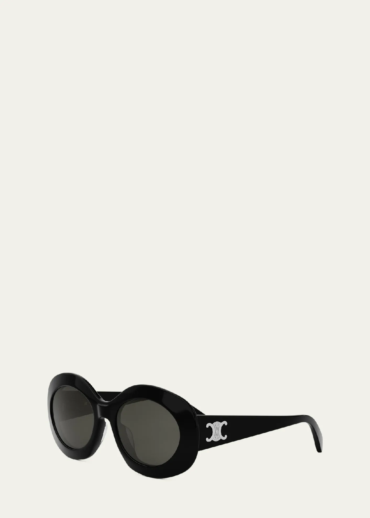 Celine Triomphe Round Acetate Sunglasses