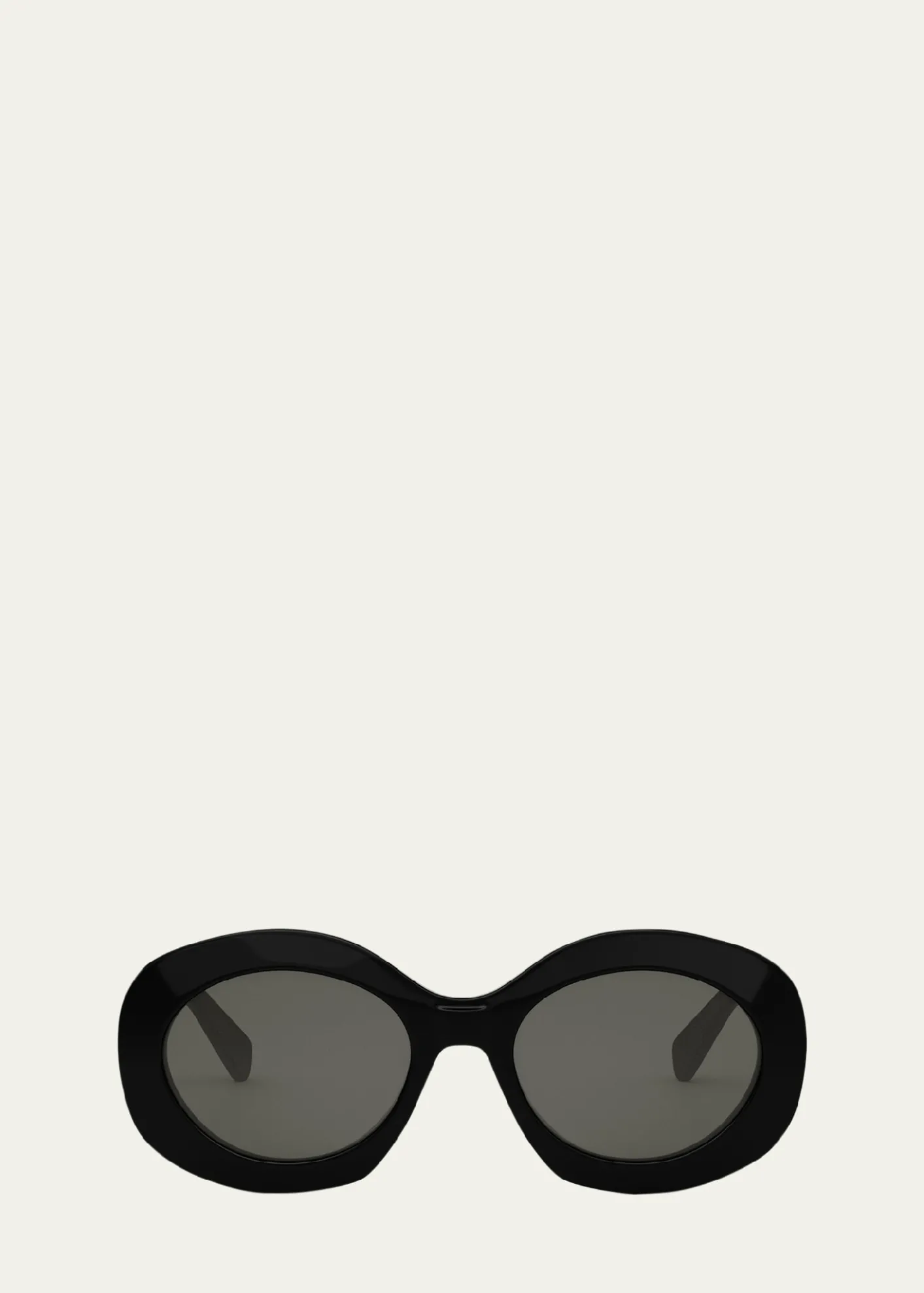 Celine Triomphe Round Acetate Sunglasses