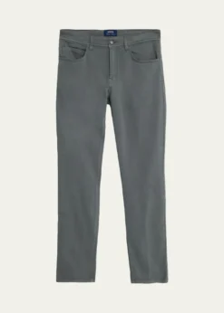 Cesare AttoliniMen's Cotton and Cashmere Slim Five-Pocket Pants