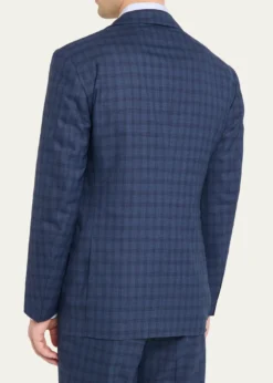 Cesare AttoliniMen's Wool Windowpane Check Two-Piece Suit