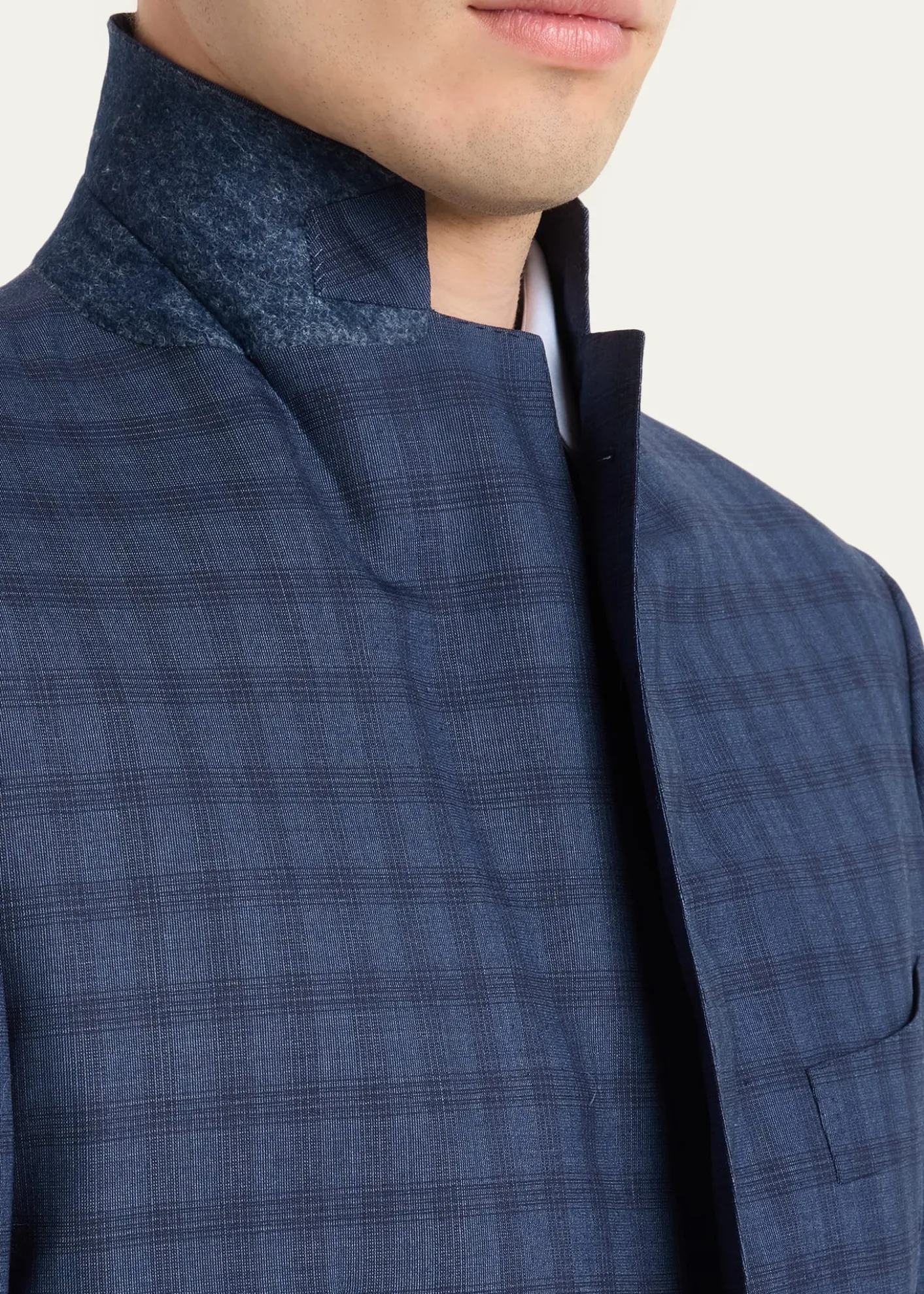 Cesare AttoliniMen's Wool Windowpane Check Two-Piece Suit