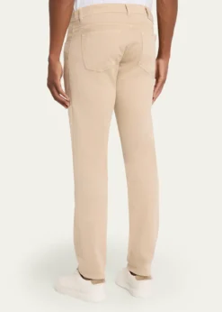 Cesare AttoliniMen's Cotton and Cashmere Slim Five-Pocket Pants