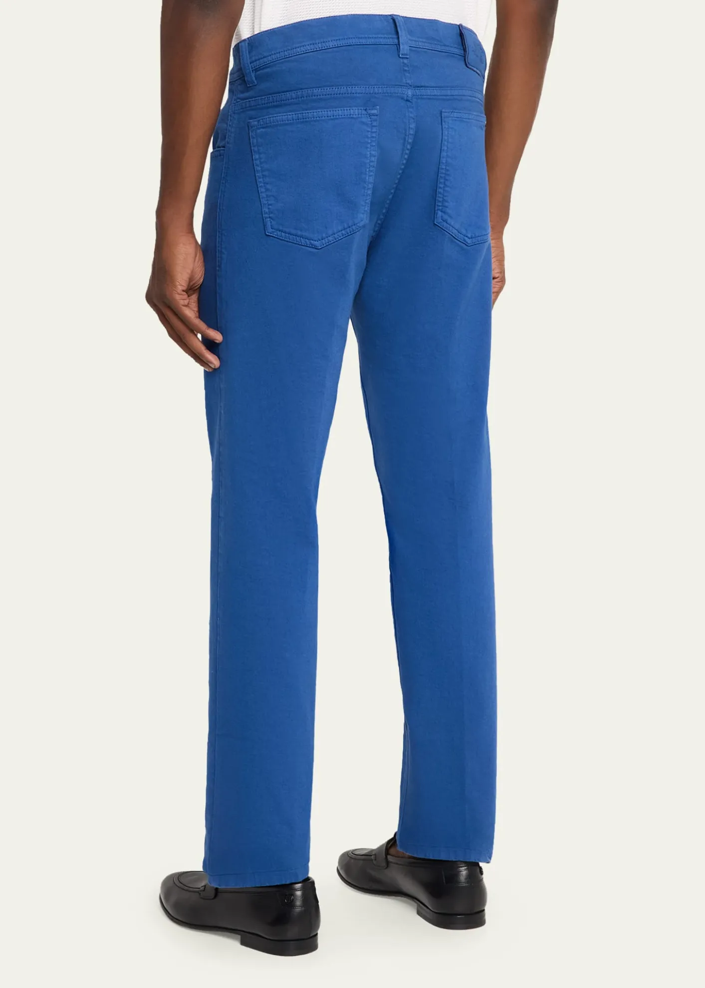 Cesare AttoliniMen's Cotton Bull Slim Straight-Leg Five-Pocket Pants