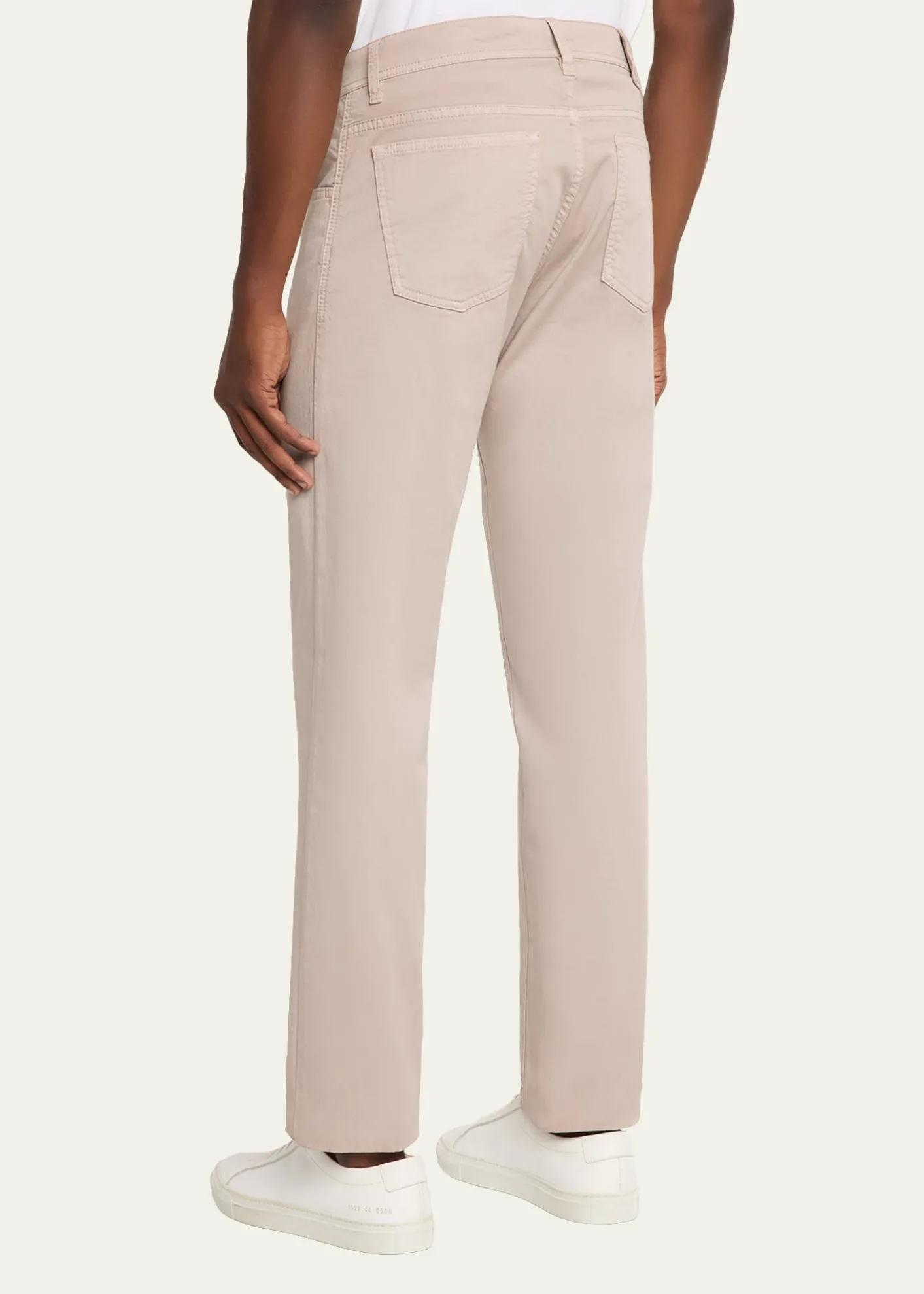 Cesare AttoliniMen's Cotton Slim Straight-Leg Five-Pocket Pants