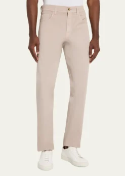 Cesare AttoliniMen's Cotton Slim Straight-Leg Five-Pocket Pants