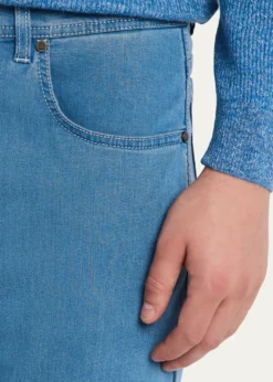 Cesare AttoliniMen's Light-Wash Denim Slim Straight-Leg Jeans
