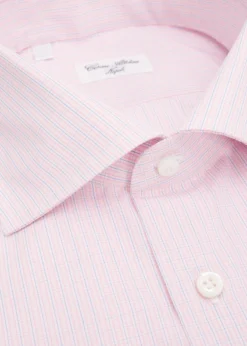 Cesare AttoliniMen's Micro-Plaid Cotton Dress Shirt