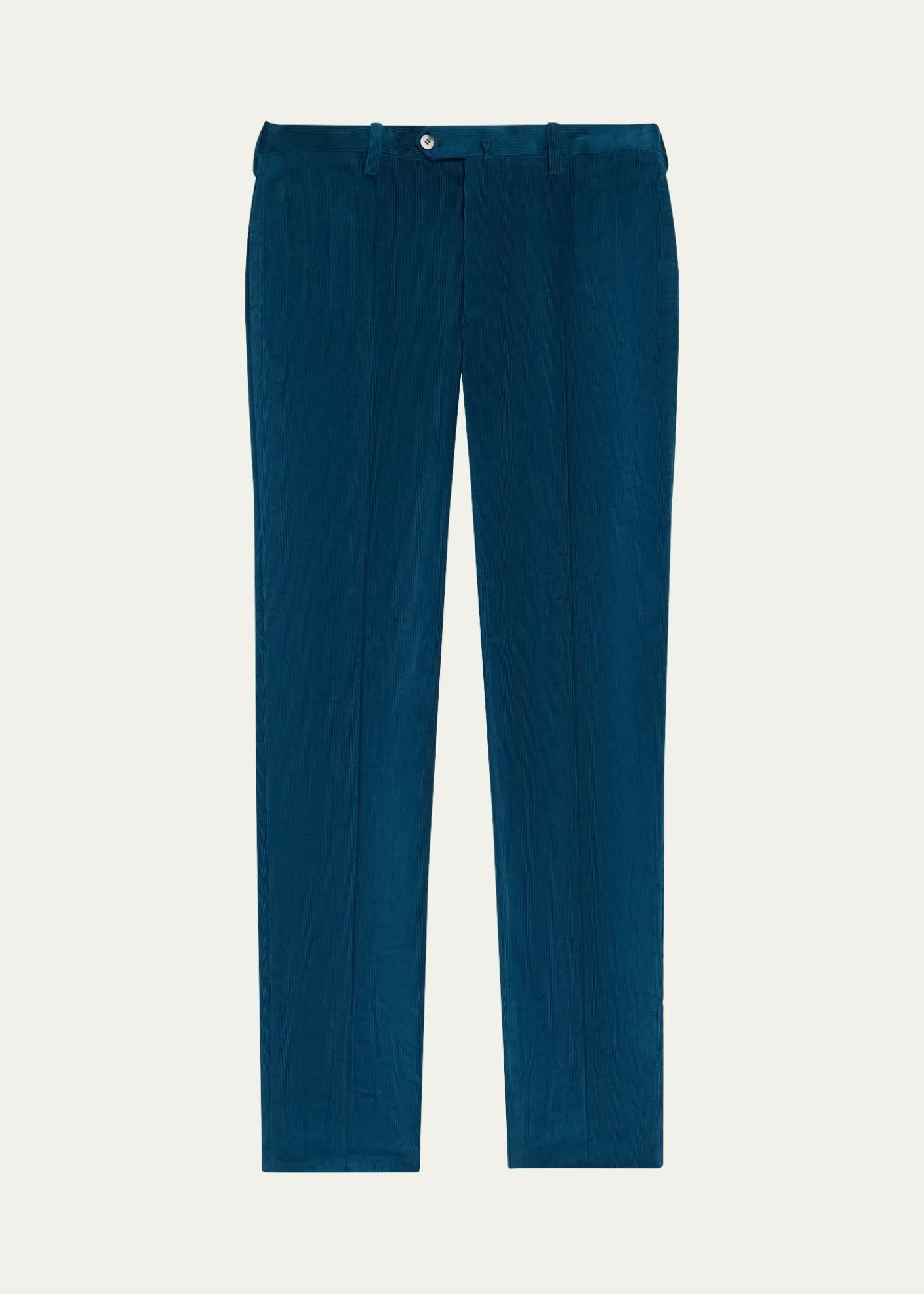 Cesare AttoliniMen's Slim Corduroy Flat-Front Pants