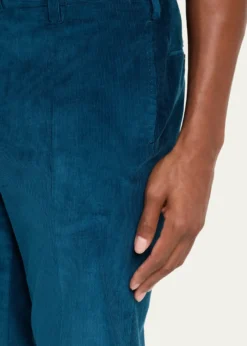 Cesare AttoliniMen's Slim Corduroy Flat-Front Pants