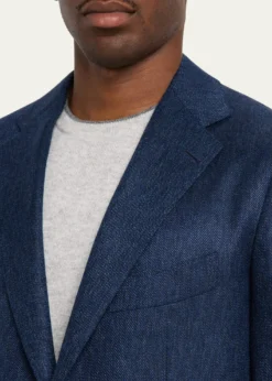 Cesare AttoliniMen's Textured Cashmere Jacket