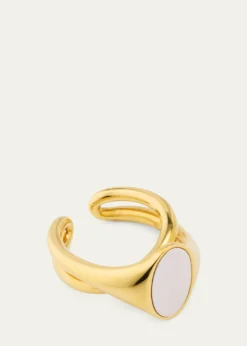 Charlotte ChesnaisChevaliere Initial Ring Two-Tone