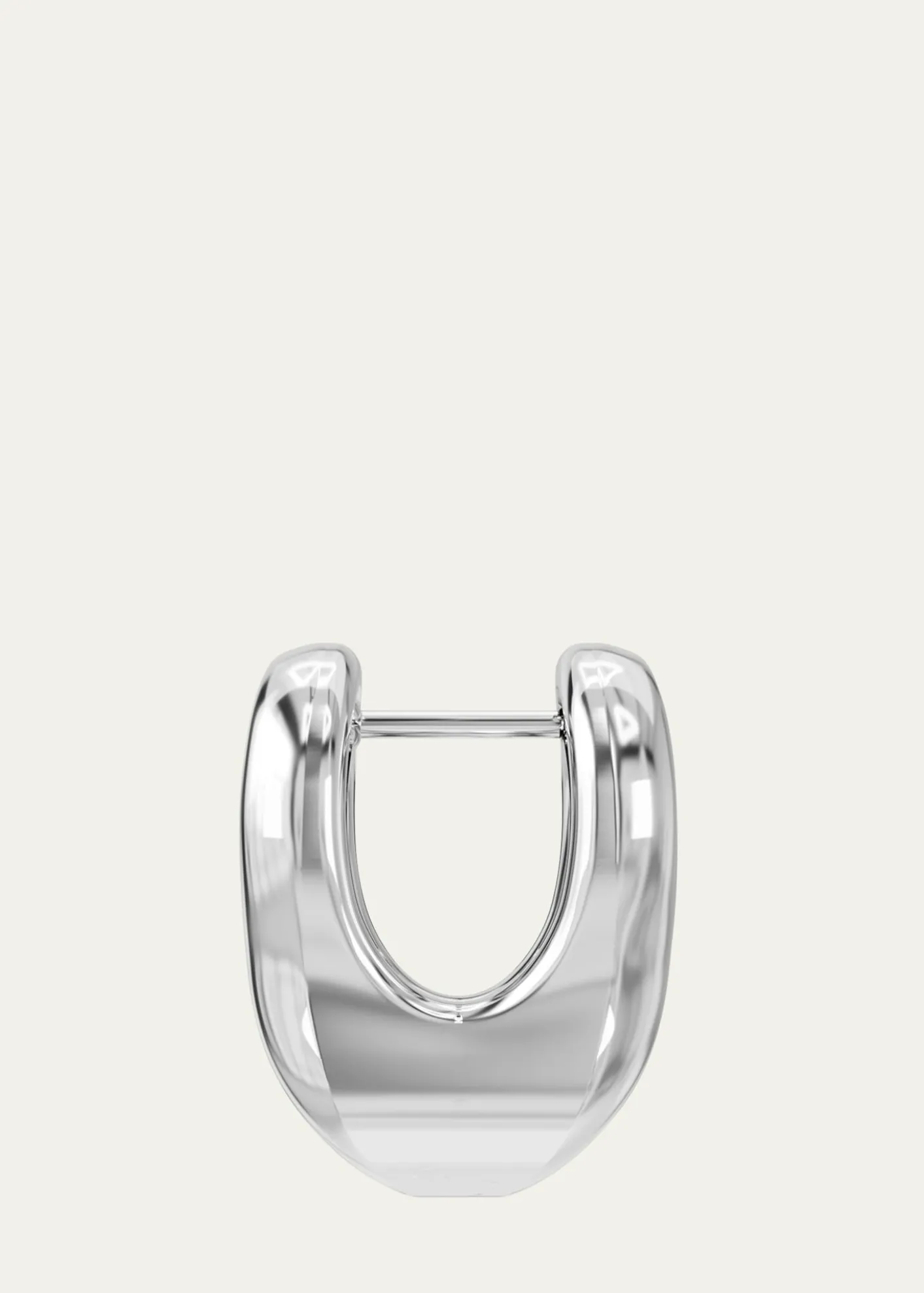 Charlotte ChesnaisSterling Silver Shima Hoop Earring, Single