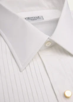 CharvetMen's Formal Shirt with Pleated Bib