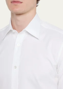 CharvetMen's Super Panama Cotton Dress Shirt