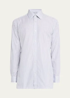 CharvetMen's Cotton Multi-Stripe Sport Shirt