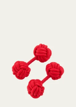 CharvetMen's Knotted Cotton Cufflinks