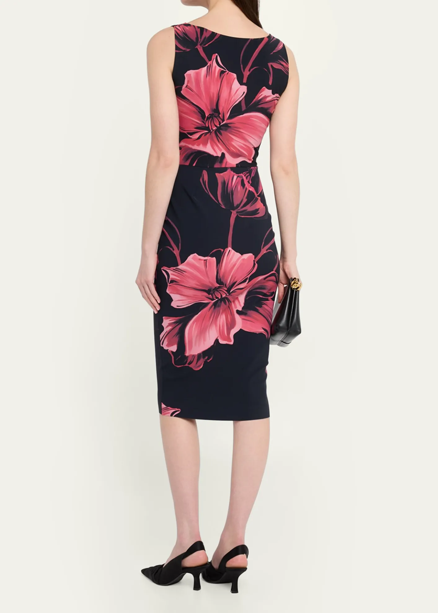 Chiara Boni La Petite RobeFloral-Print Bodycon Dress