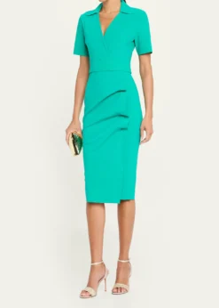 Chiara Boni La Petite RobeIttig Ruffle Bodycon Midi Dress