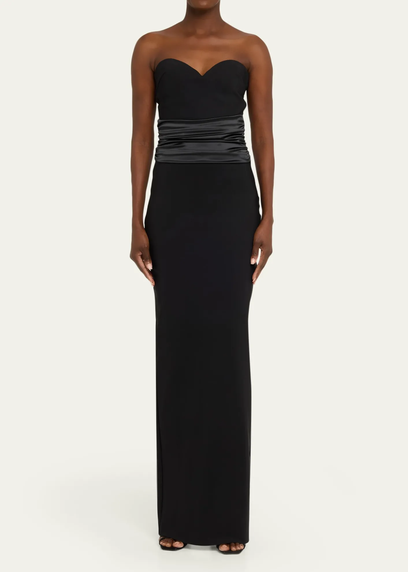 Chiara Boni La Petite RobeVeneta Strapless Sweetheart Column Gown