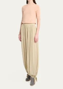 ChloeBalloon Trousers with Tie Details