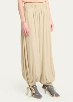 ChloeBalloon Trousers with Tie Details