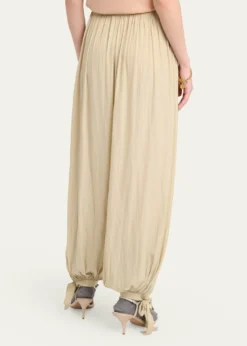 ChloeBalloon Trousers with Tie Details