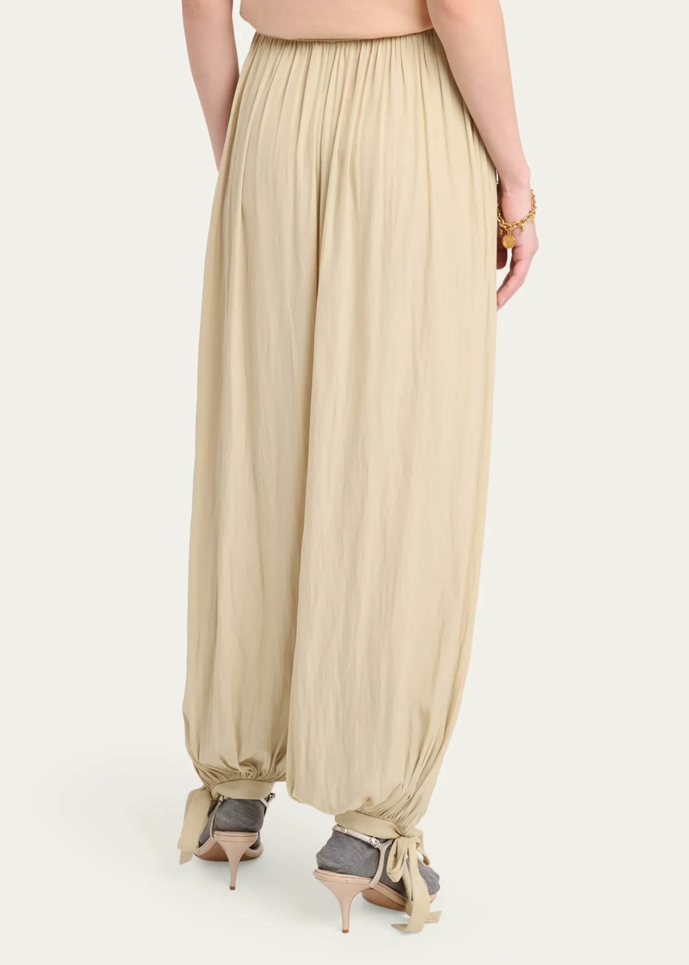 ChloeBalloon Trousers with Tie Details