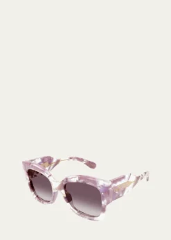ChloeCH0252S Butterfly Gradiant Acetate Sunglasses