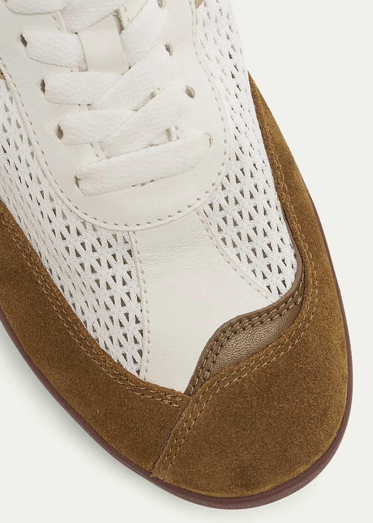 ChloeKick Mesh and Leather Low-Top Sneakers