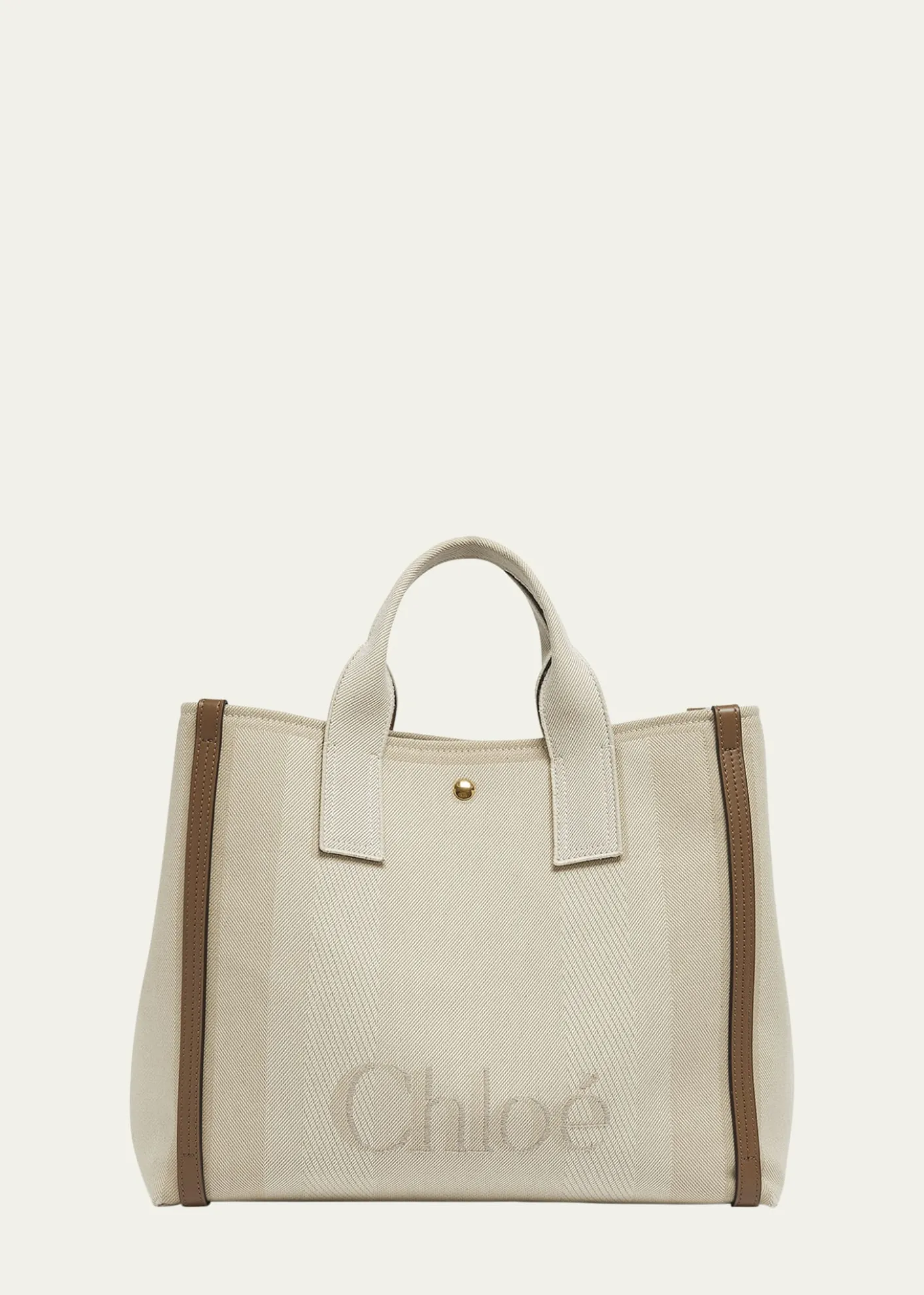 ChloeLarge Carry Tote Bag in Jacquard Canvas