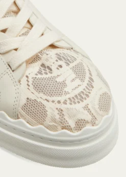 ChloeLauren Logo Lace Low-Top Sneakers