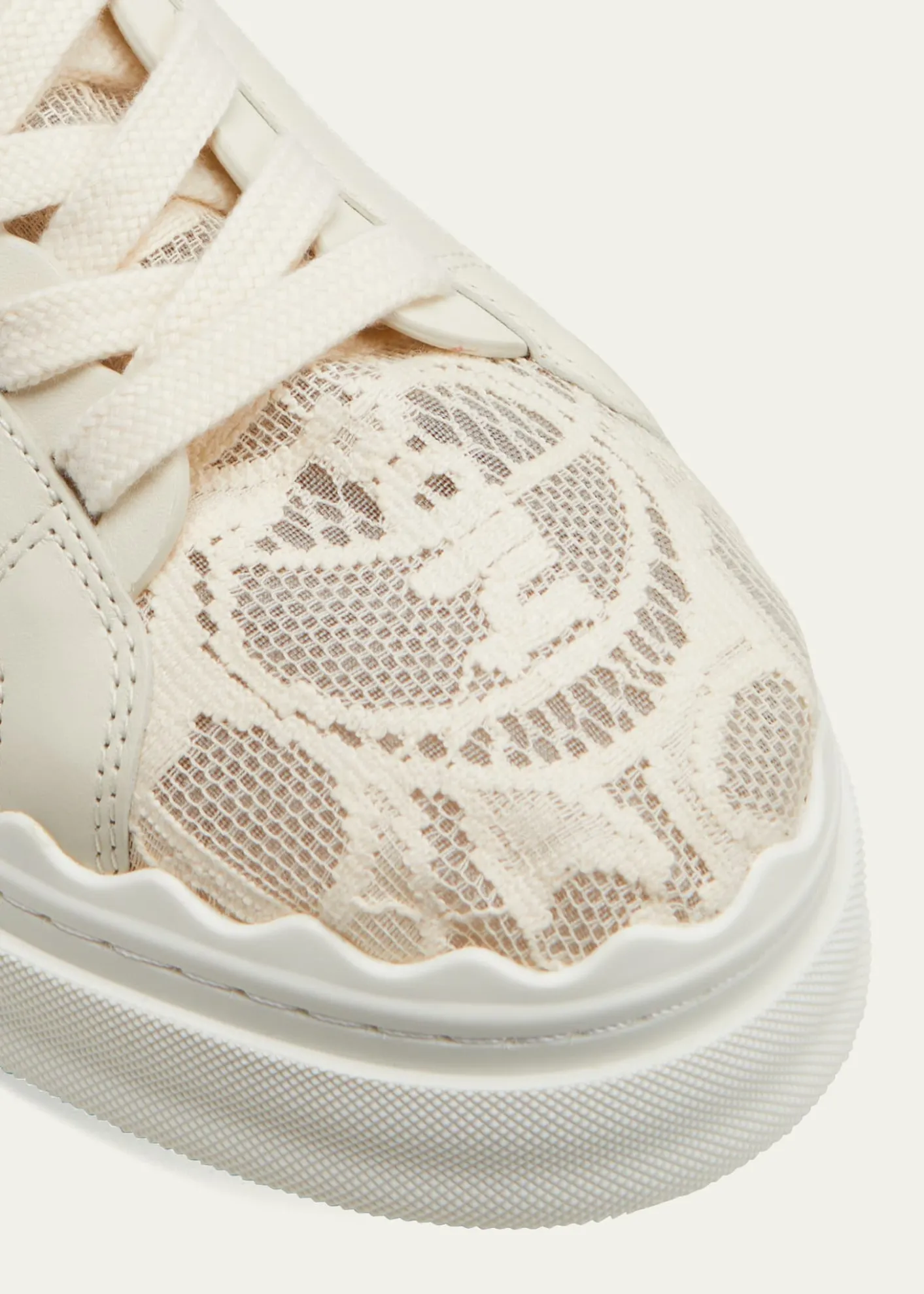 ChloeLauren Logo Lace Low-Top Sneakers