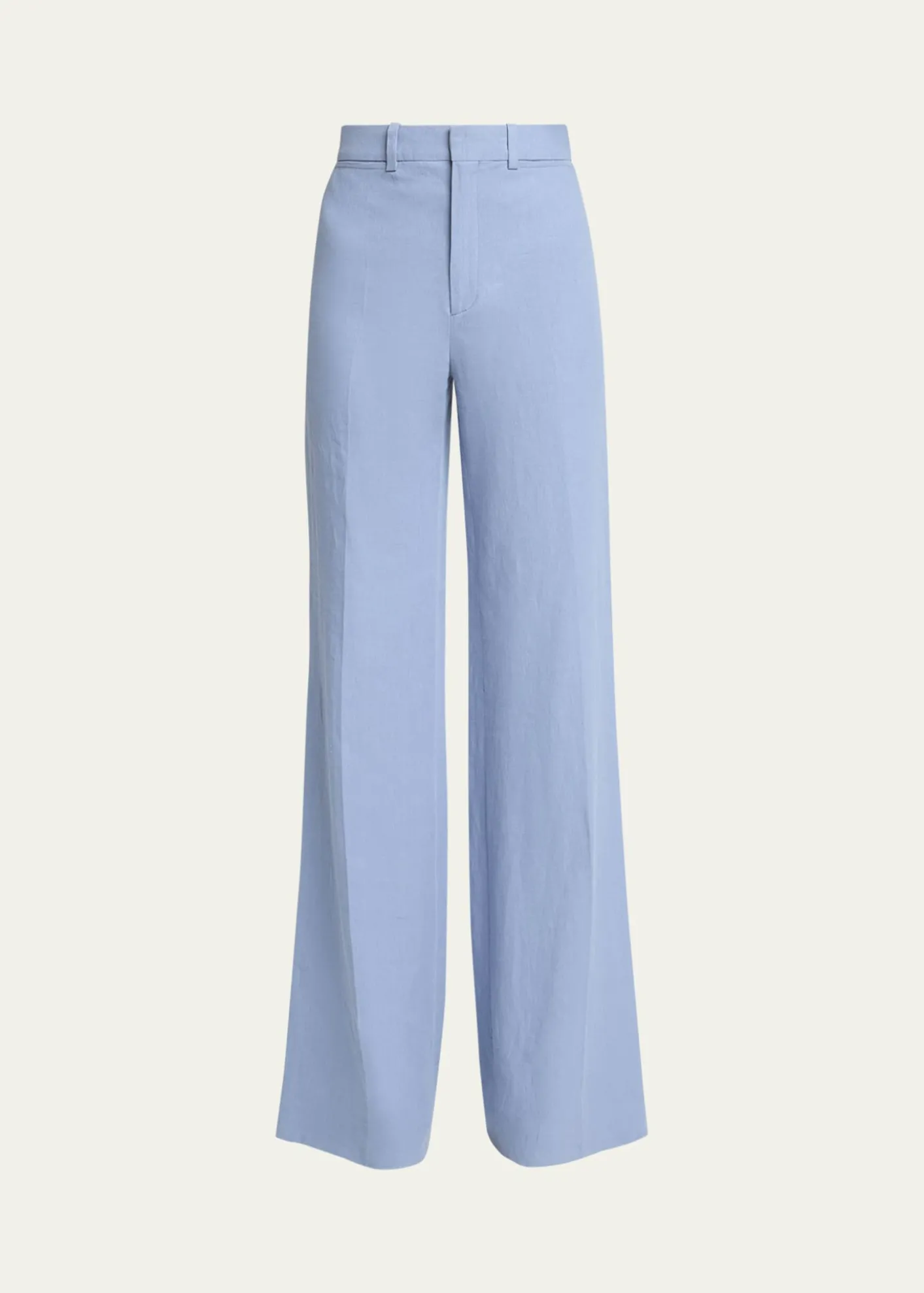 ChloeLinen Wide-Leg Trousers