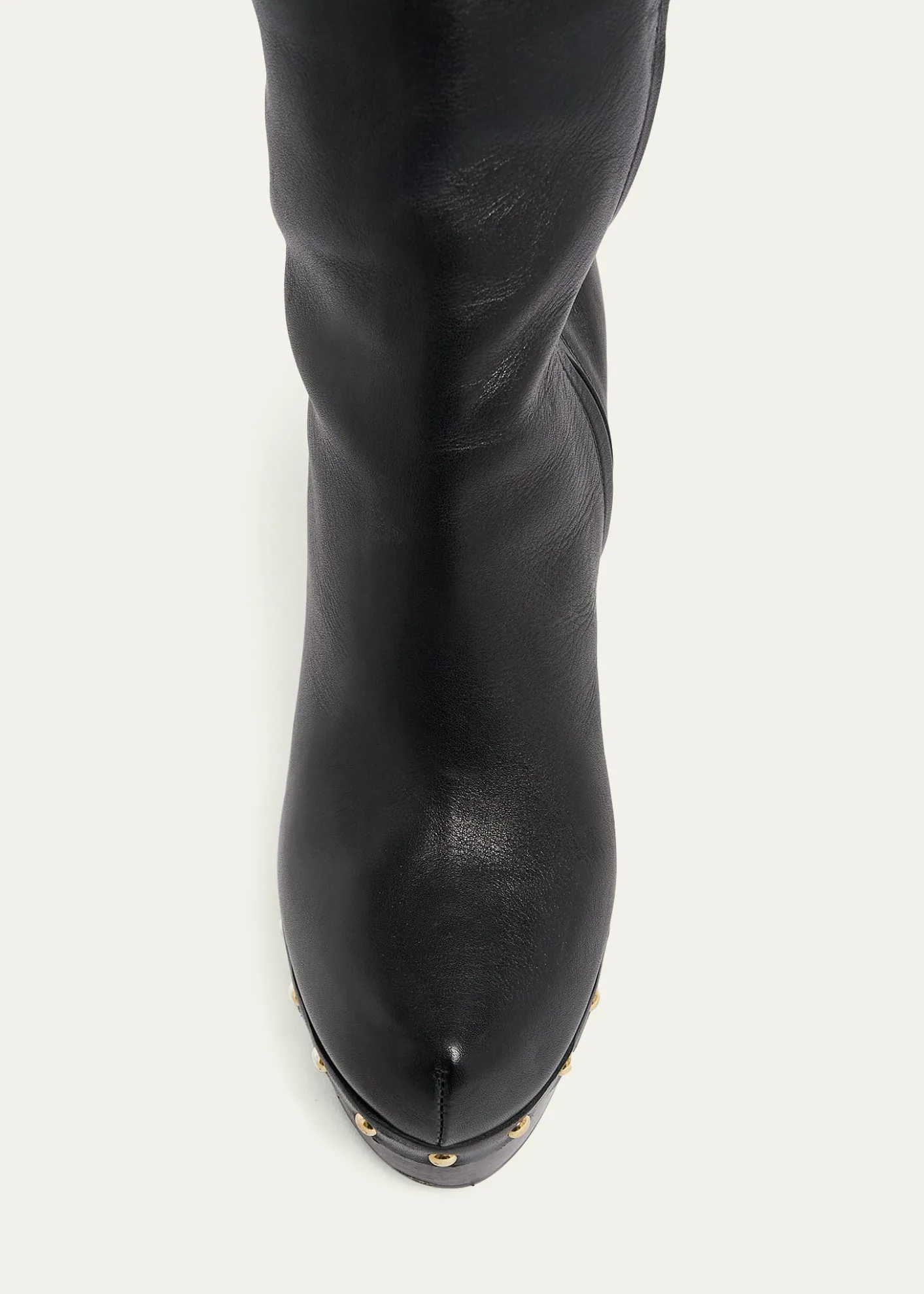 ChloeLola Leather Over-the-Knee Clog Boots