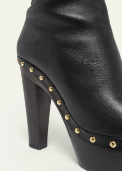ChloeLola Leather Over-the-Knee Clog Boots