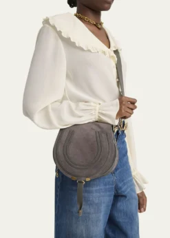 ChloeMarcie Crossbody Bag in Calfskin Suede