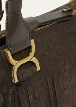 ChloeMarcie Double Carry Satchel in Calfskin Suede