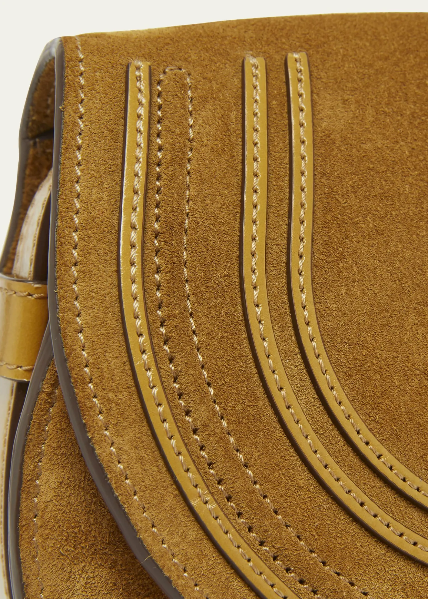 ChloeMarcie Flap Saddle Crossbody Bag in Suede