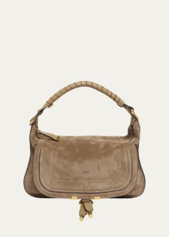 ChloeMarcie Medium Saddle Shoulder Bag in Suede